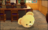 熊酒場2丁目店のボーナス確定画面の投げ捨てられた小熊の頭