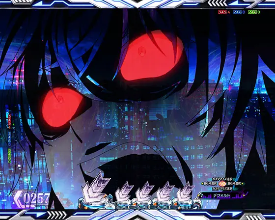 パチンコe一方通行 とある魔術の禁書目録の一方通行（アクセラレータ）シルエット予告（最狂）
