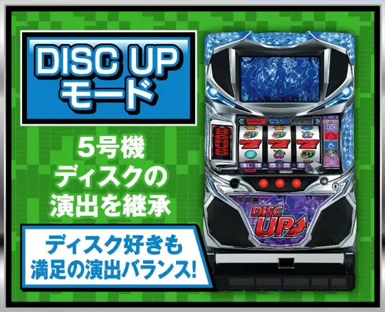 A-SLOT+ ディスクアップ ULTRAREMIXのディスクアップモード