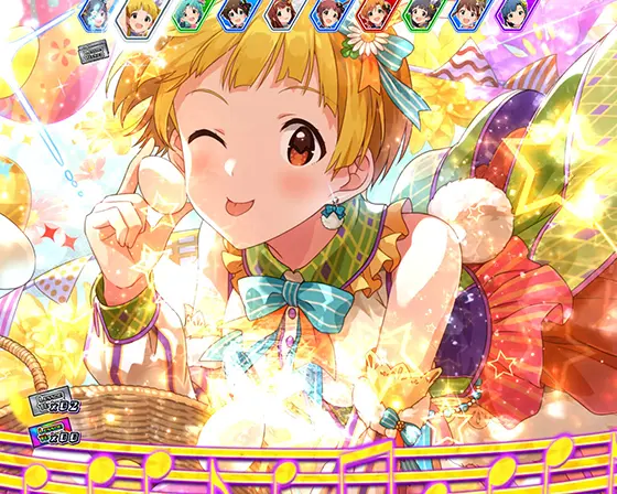 スマスロ アイドルマスター ミリオンライブ！ ネクストプロローグのグロウアップチャレンジ中の演出（）