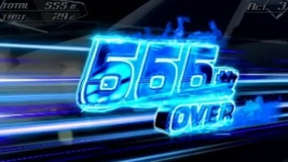 スマスロ頭文字D 2ndの獲得枚数画面「555枚」