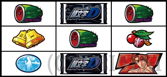 スマスロ頭文字D 2ndのリーチ目Bの停止型