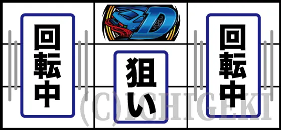 スマスロ頭文字D 2ndのAT中の打ち方手順「中押しD図柄狙い手順」