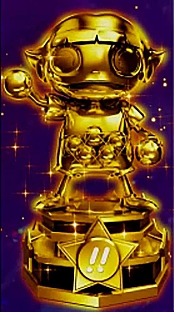L 仮面ライダー 7RIDERSの玉ちゃんトロフィー ゴールド