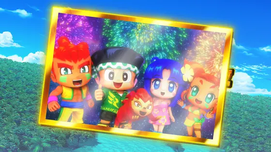 スマスロ 緑ドン VIVA!情熱南米編 REVIVALのボーナス終了画面（全員集合）