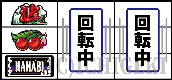 スマスロ 緑ドン VIVA!情熱南米編 REVIVALのリーチ目⑥