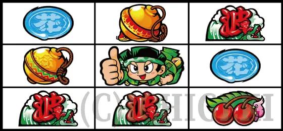 スマスロ 緑ドン VIVA!情熱南米編 REVIVALのリーチ目⑪