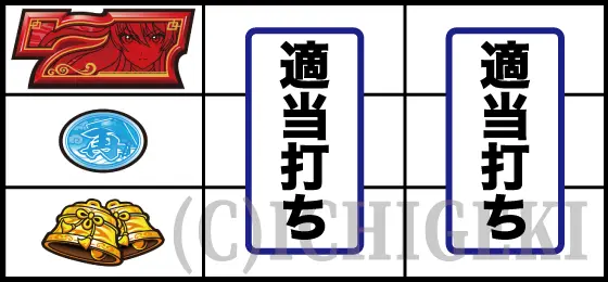 L麻雀物語の左リール赤7上段停止時の打ち方