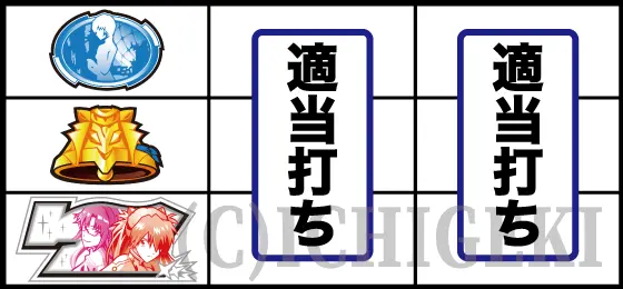 パチスロ シン・エヴァンゲリオンの打ち方(白7下段停止時)