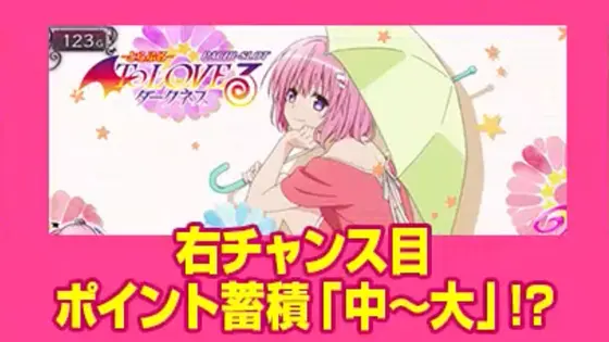 ＬToLOVEるダークネス TRANCE ver.8.7のアイキャッチ演出「傘」