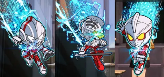 L ULTRAMANのミニキャラ通過