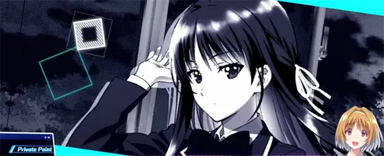 スマスロ ようこそ実力至上主義の教室へのアイキャッチ演出の示唆（黒背景）