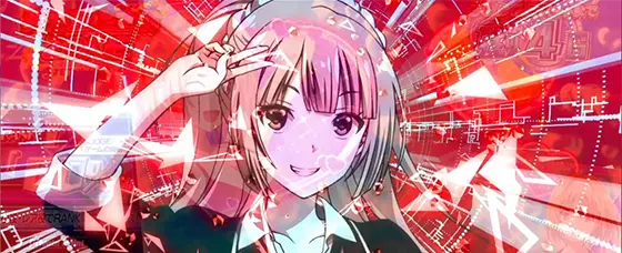 スマスロ ようこそ実力至上主義の教室へのレバーオン時のイルミ（赤背景）