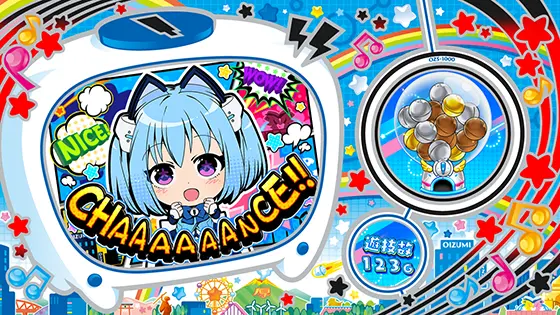 LBパチスロ1000ちゃんAの通常時（チャンス演出）