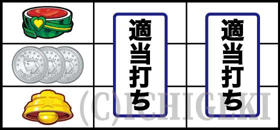 LBジャックポットの左リールスイカ停止時の打ち方