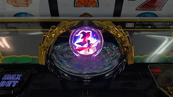 スマスロニューパルサーBTの水晶ランプが点灯