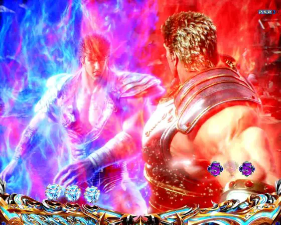 パチンコデジハネP北斗の拳 慈母のケンシロウVSラオウ画像