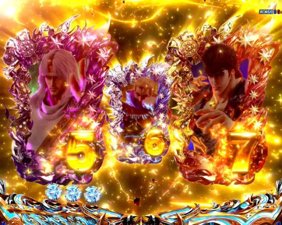 パチンコデジハネP北斗の拳 慈母の超強敵ゾーン順目画像