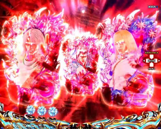 パチンコデジハネP北斗の拳 慈母の図柄ロック予告画像