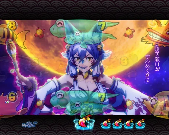 P海物語 極JAPANの夢花火リーチの画像