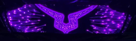パチスロコードギアス反逆のルルーシュ3のトップパネル紫色