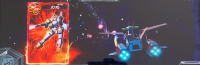 カードバトルパチスロ ガンダム クロスオーバーの爆炎エフェクト画像