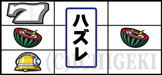 パチスロハイパーラッシュの「白7狙い時のリーチ目」②