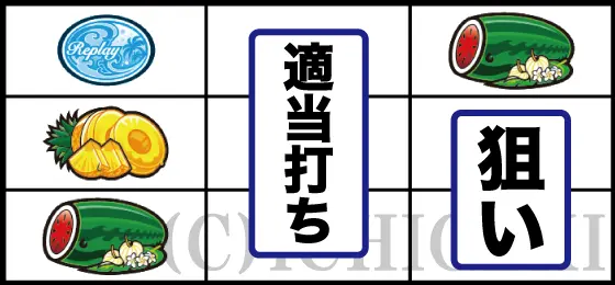 燃えチバ-30のスイカの狙い方