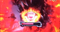 パチンコCRフィーバー バイオハザード リベレーションズの炎ボタンの画像