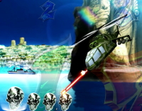 パチンコぱちんこCRブラックラグーン3のヘリ保留変化の画像