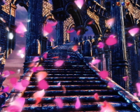 パチンコフィーバーエルドラの階段での花びら画像