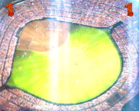 パチンコCR巨人の星～栄光の軌跡～の球場リーチの画像