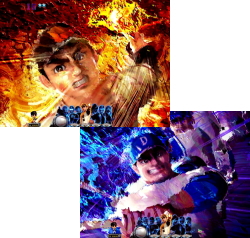 パチンコ巨人の星の三大燃焼演出油絵予告画像