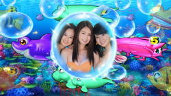 パチンコスーパー海物語ＩＮ沖縄4の泡にミスマリン画像