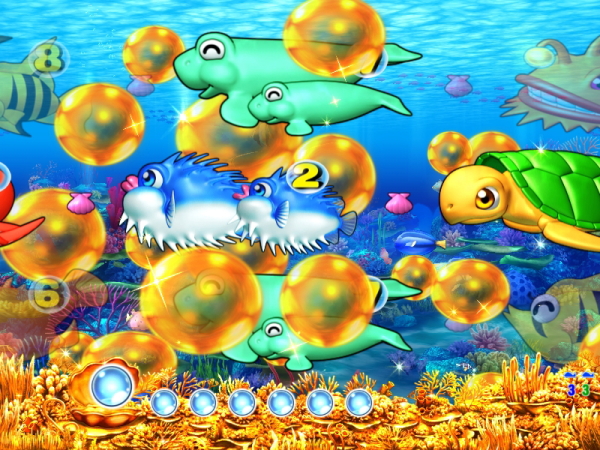 パチンコCRスーパー海物語IN JAPAN　金富士バージョンの金泡画像
