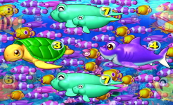 パチンコスーパー海物語の海モードの魚群予告画像