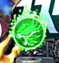 パチンコフィーバータイガーマスク3の保留変化緑画像