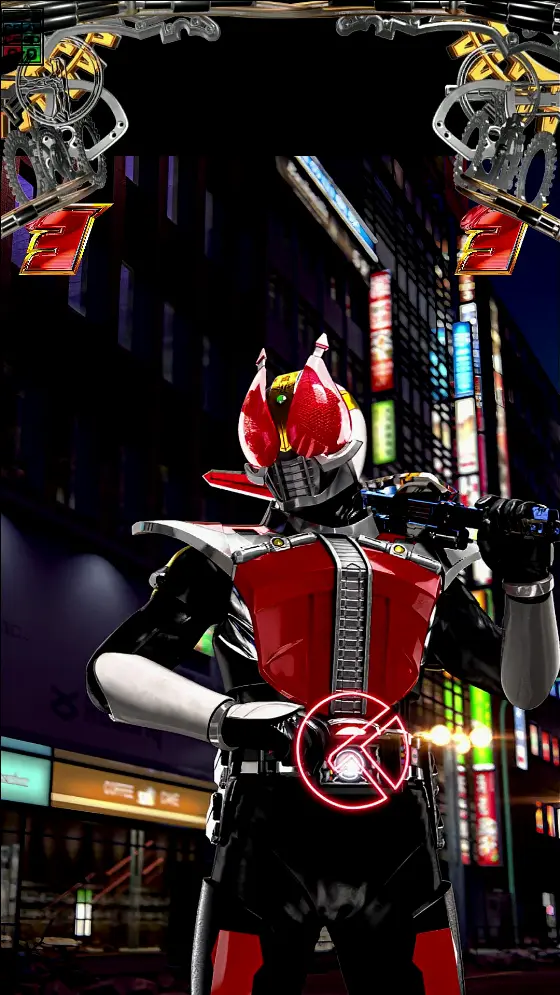 パチンコe仮面ライダー電王のソードフォームVSレオイマジン画像