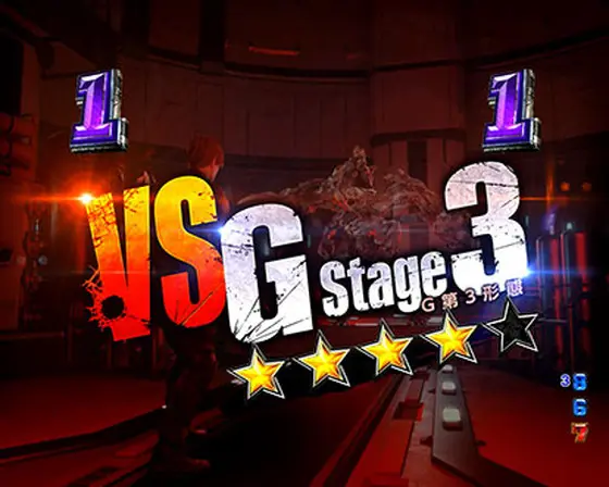 パチンコPバイオハザード RE:2 ごらくバージョンのVS G Stage3リーチ(タイトル)