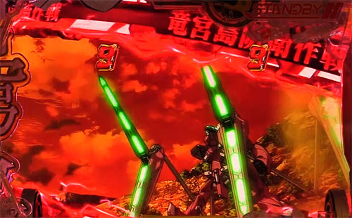 パチンコPフィーバー蒼穹のファフナー3 EXODUS 織姫Light ver.の強襲リーチ(美三香-2)