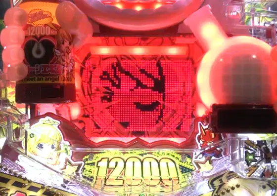 パチンコPファンキードクター 悪魔 12000ver.の大当り中ジャッジメント