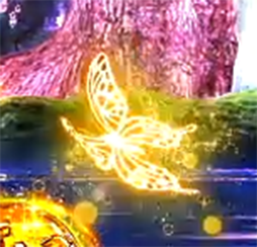 パチンコP花満開 月光GCAの蝶画像