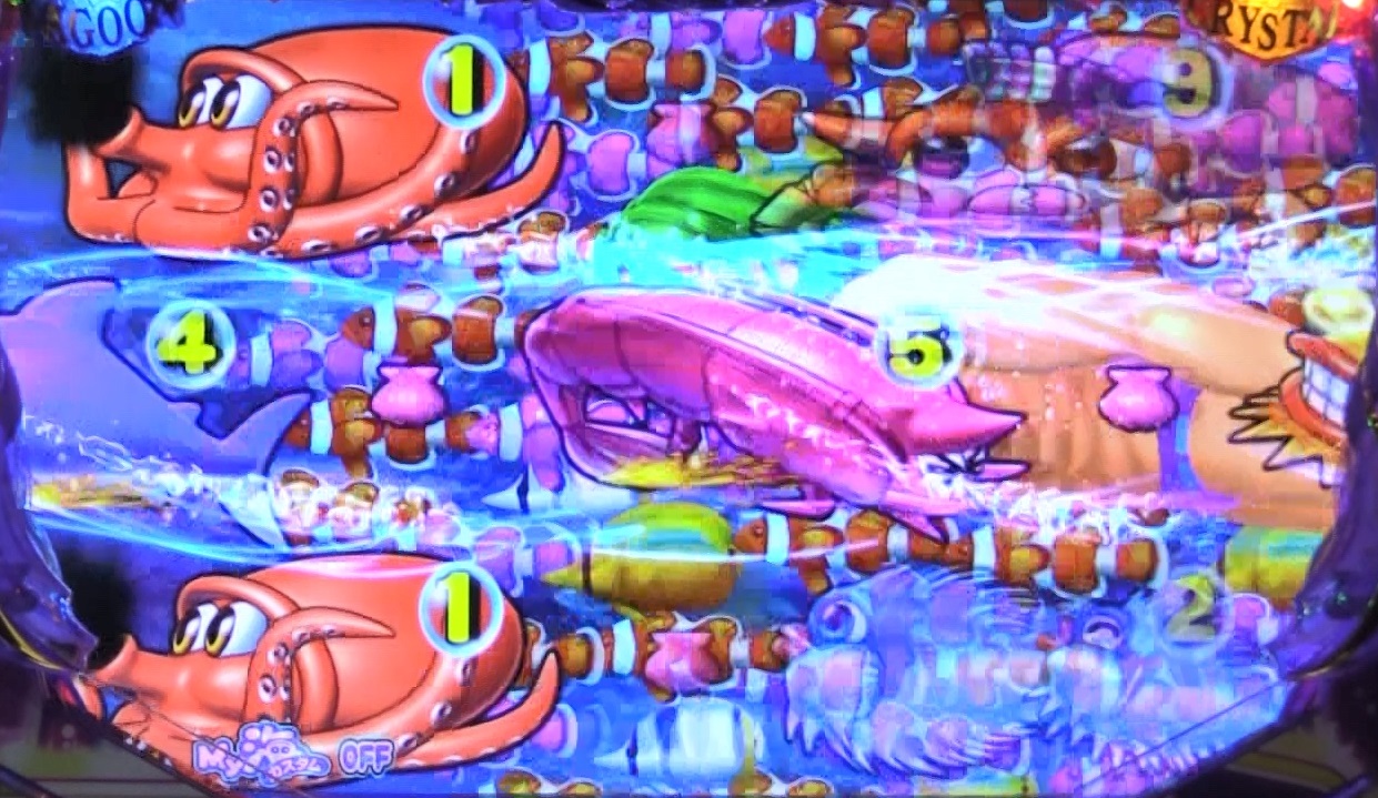 P大海物語4スペシャルBLACKの赤魚群画像