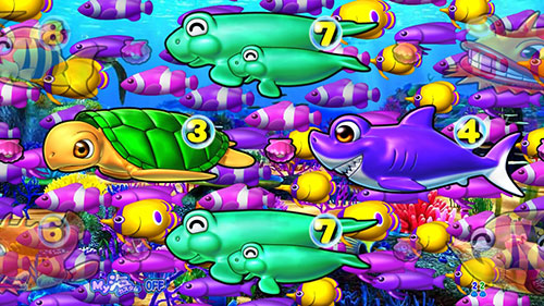 P大海物語4スペシャルBLACKの魚群画像