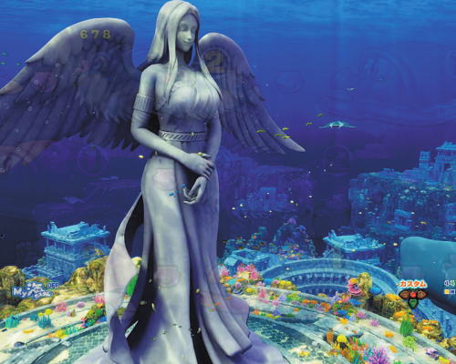 パチンコP大海物語5の女神像背景