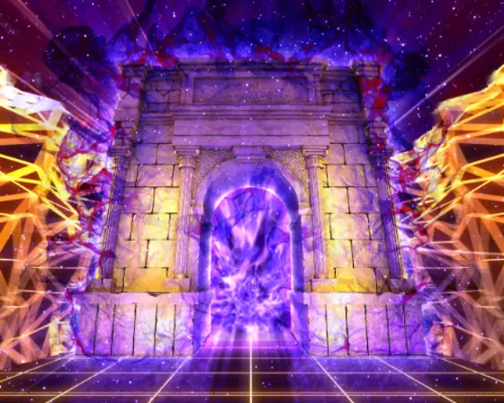 パチンコP聖闘士星矢 超流星LIGHTの地獄の門ステージ