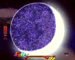 パチンコPフィーバー真花月2夜桜バージョンの満月ゾーンの画像