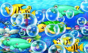 パチンコPA海物語3R2の泡予告の画像