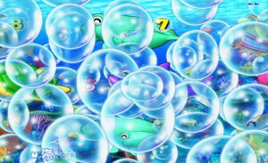 パチンコPA海物語3R2の大泡予告の画像