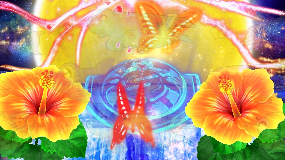 パチンコPAギンギラパラダイス 夢幻カーニバル 強99ver.の神秘の滝画像